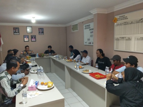 Perkuat Sinergi dengan Media, Polsek Nongsa Ajak Bersama Jaga Kondusivitas Kamtibmas