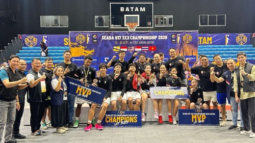 Perbasi Cetak Prestasi Ganda, Indonesia Rebut Dua Emas SEABA U17 3x3
