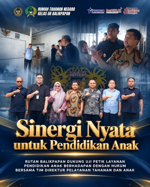 Rutan Balikpapan Jadi Lokasi Uji Petik Pedoman Pendidikan Anak Berhadapan dengan Hukum