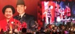 Megawati-Habibie dan Jokowi-JK  Menumbuk Padi Bersama di Rakornas PDIP
