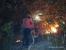 Manggala Agni Melakukan Pemadaman Malam Hari Di HL Bukit Mangsang Piayu 