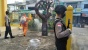 Antisipasi Penyebaran Covid-19, Polsek Belakang Padang Lakukan Penyemprotan Disinfektan
